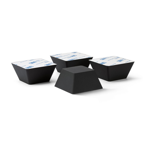 Dynavox Silikon-Elastomer Dämpfer EDS50 4er-Set, Form 3D-Trapez
