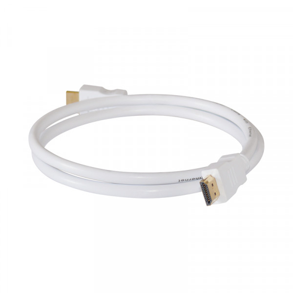 HDMI-Kabel Stecker-Stecker 3,0m weiss vergoldet 1.4