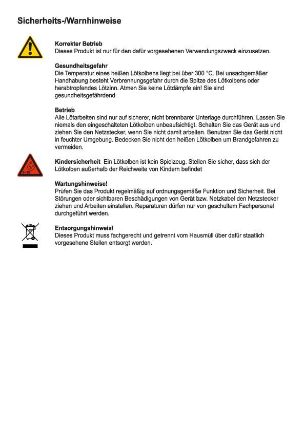 Lötkolben Set Gas FixPoint Lötkolben 30 Watt Mit Knickschutz – Perfekt Für Bleifreies Löten, 1,5mm Spitze, 1,3m Kabel Kupferstück Lötkolben