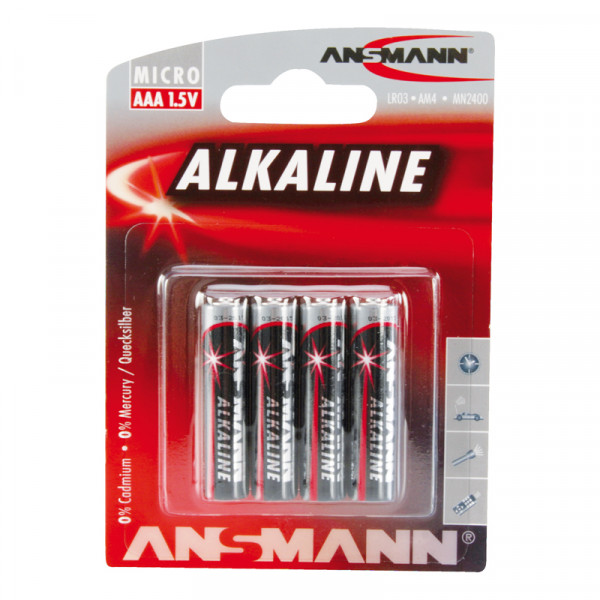 Ansmann Alkaline / Micro AAA Batterie 4er Blister