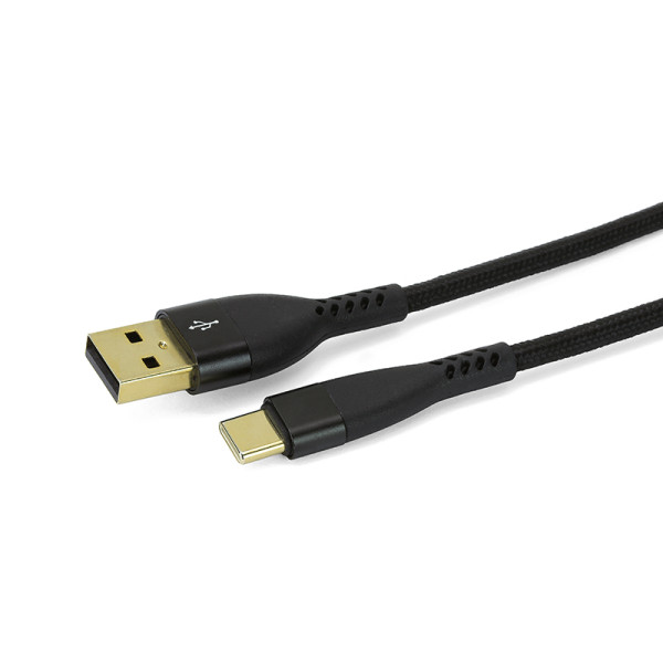 Premium USB-A Adapterkabel auf USB-C schwarz 1 m