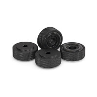 Dynavox Gerätefüsse mit Rändelung mini Aluminium schwarz 4er-Set Dynavox Gerätefüsse mit Rändelung mini Aluminium schwarz 4er-Set