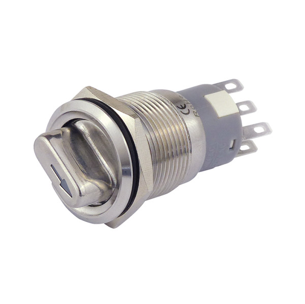 Drehschalter metall 19 mm 1xS 1xÖ Restposten! Nur solange Vorrat!