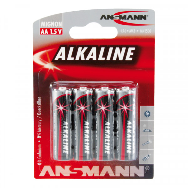 Ansmann Alkaline / Mignon AA Batterie 4er Blister