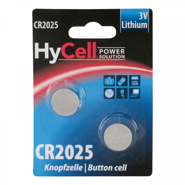 HyCell Lithium / CR2025 Batterie 2er Blister