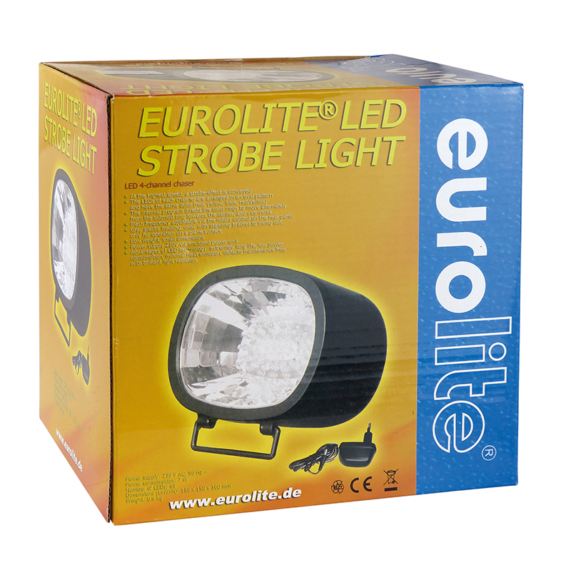 EUROLITE LED Flash Light 230V 5W farbig Restposten! Nur solange