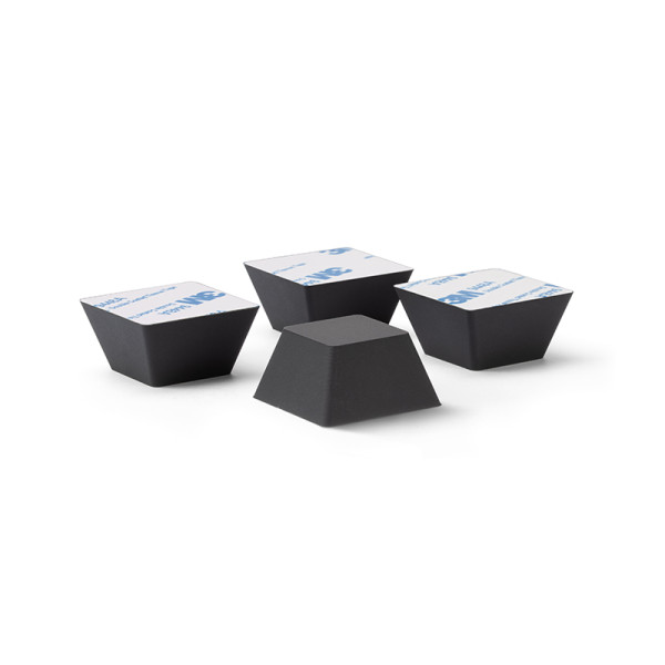Dynavox Silikon-Elastomer Dämpfer EDS32 4er-Set, Form 3D-Trapez