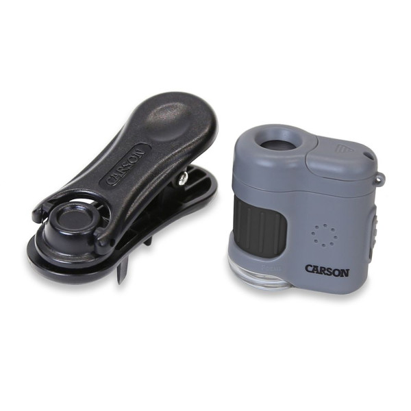 Carson MM-380 MicroMini 20x Mikroskop mit LED und HandyClip